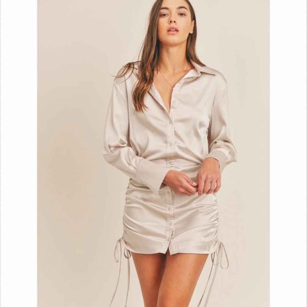 Dove Satin Dress